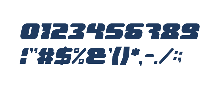 FOREST JUMP Italic Other Characters