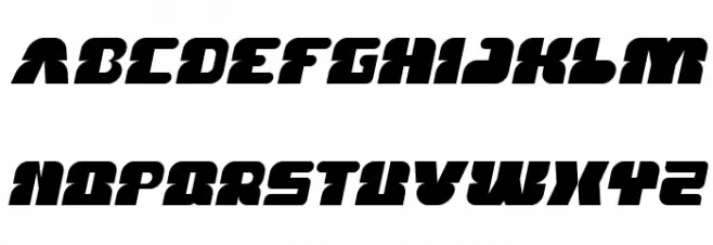 FOREST JUMP Italic Schriftart Groß