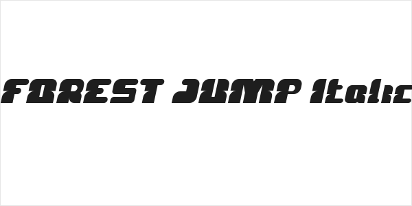 FOREST JUMP Italic Logo