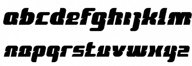 FOREST JUMP Italic Font Litere mici