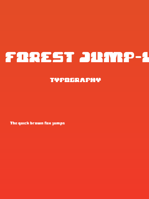 FOREST JUMP-Light Poster