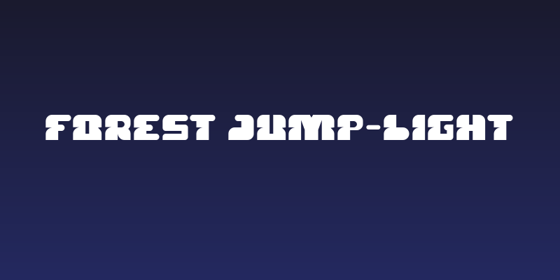 FOREST JUMP-Light Social Header