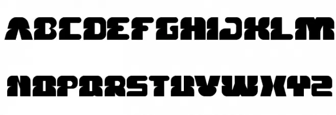 FOREST JUMP Schriftart Kleinbuchstaben