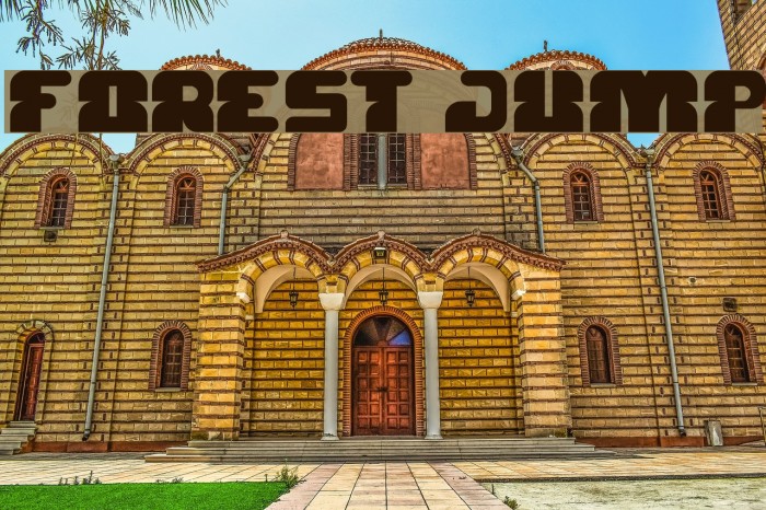 FOREST JUMP Font examples