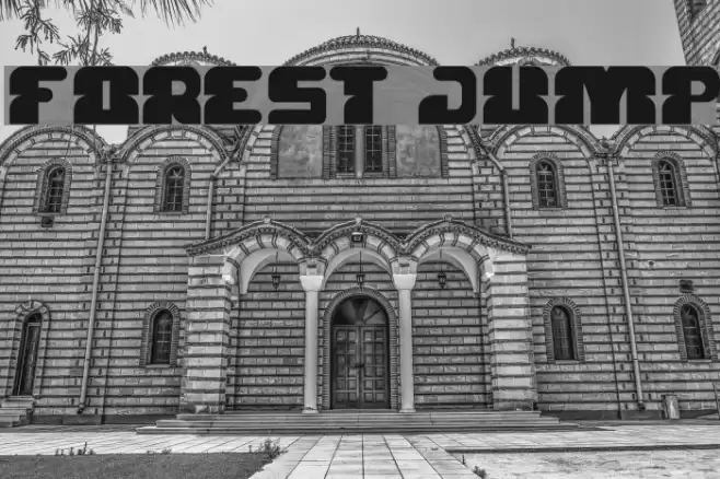FOREST JUMP Font examples