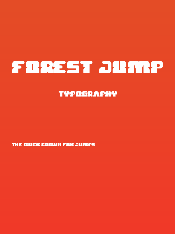 FOREST JUMP Poster