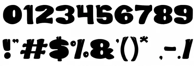 FOREST THING Font OTHER CHARS