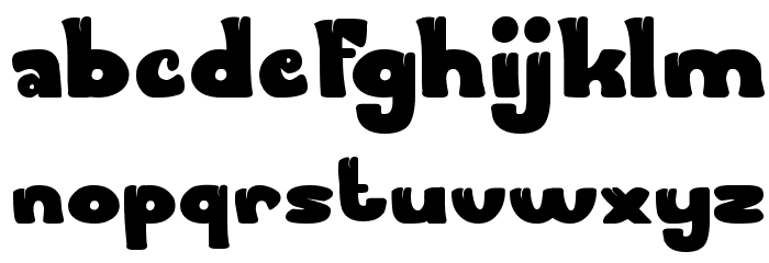 FOREST THING Font LOWERCASE