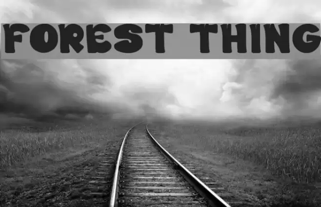 FOREST THING Font examples