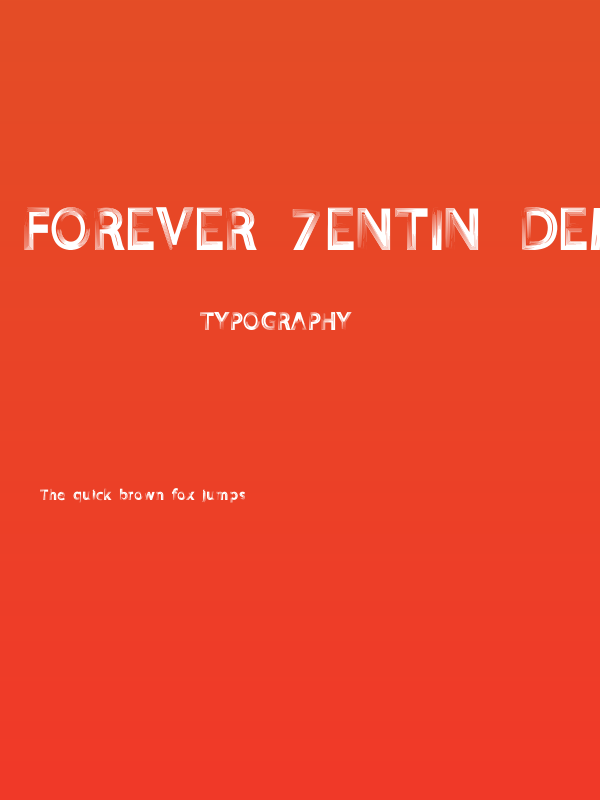 FOREVER 7entin demo Poster