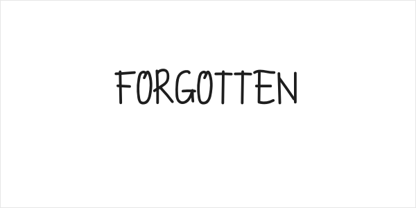 FORGOTTEN Logo