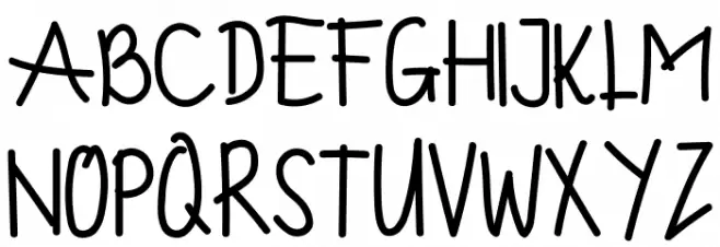 FORGOTTEN Font Litere mici