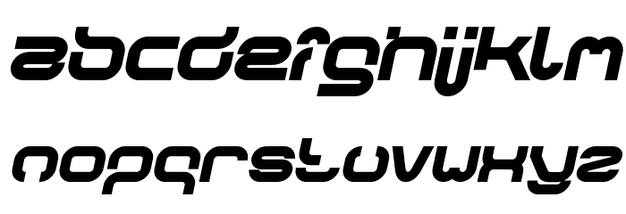 FORMAL ART Bold Italic Font LOWERCASE