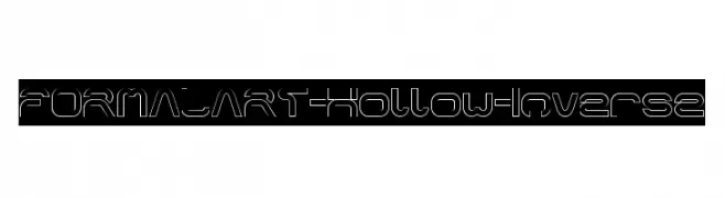 FORMAL ART-Hollow-Inverse  Frei Schriftart Herunterladen