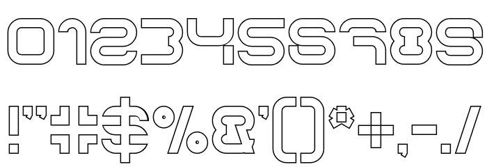 FORMAL ART-Hollow Font OTHER CHARS
