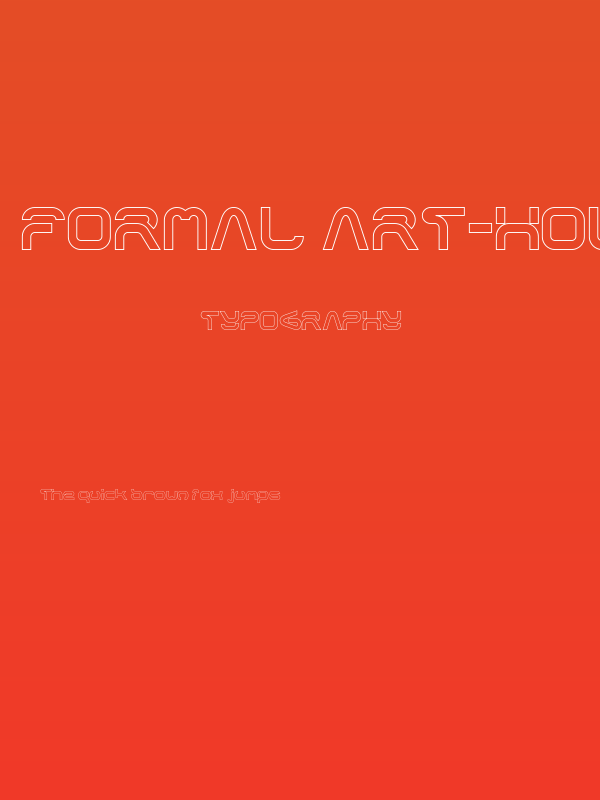 FORMAL ART-Hollow Poster