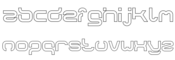 FORMAL ART-Hollow Font LOWERCASE