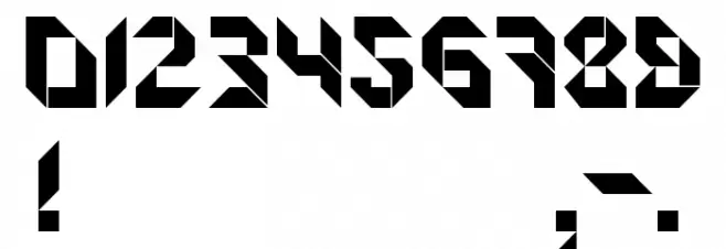 FORMFOUND Origami Шрифта ДРУГИЕ символов