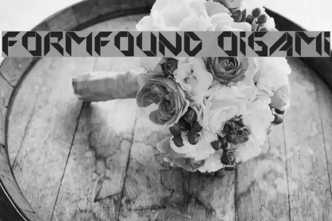 FORMFOUND Origami Шрифта examples