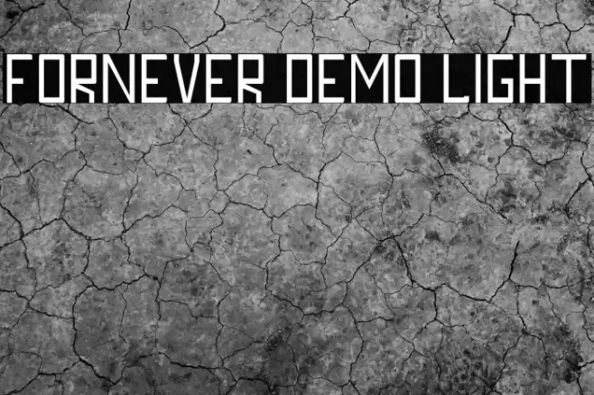 FORNEVER DEMO Light Font examples
