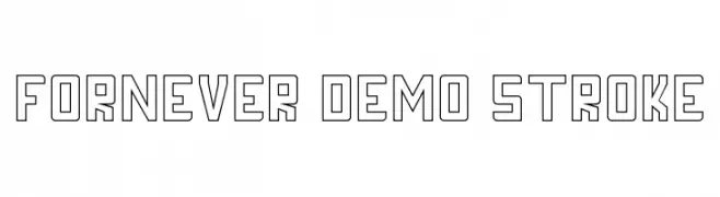 FORNEVER DEMO Stroke  Fuentes Gratis Descargar