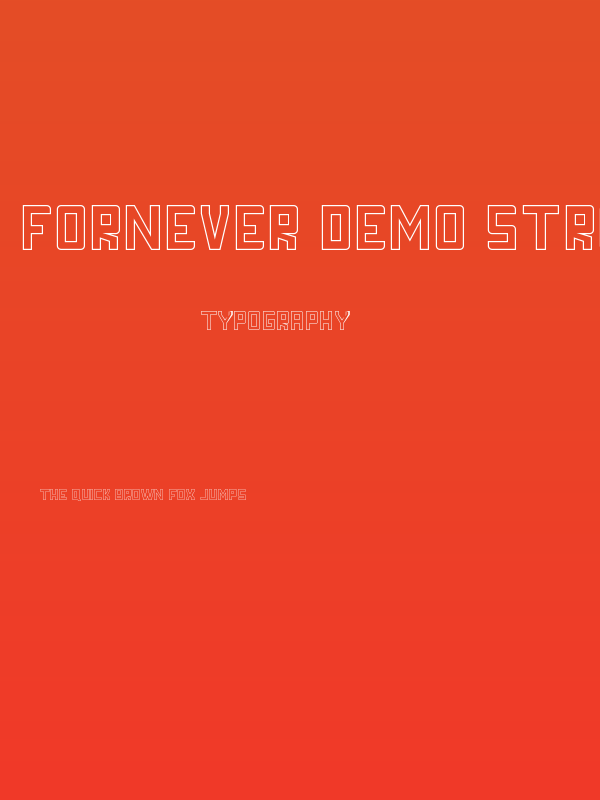 FORNEVER DEMO Stroke Poster