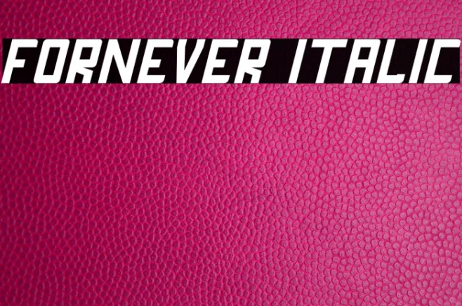 FORNEVER Italic Example 1