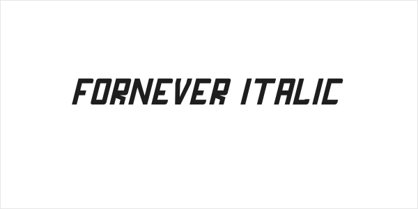 FORNEVER Italic Logo
