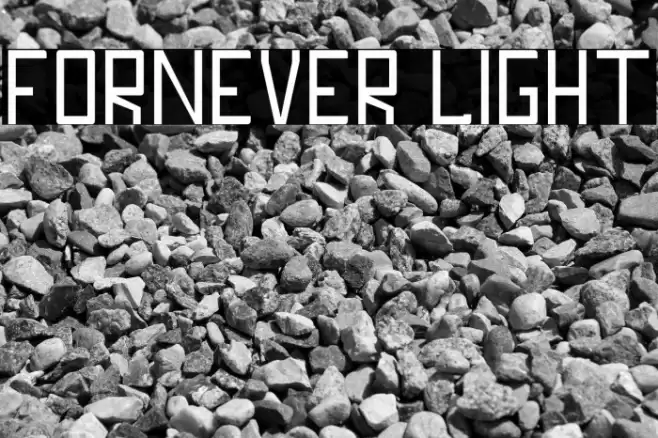 FORNEVER Light Font examples
