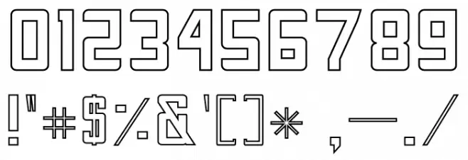 FORNEVER Stroke Font OTHER CHARS