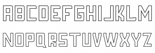 FORNEVER Stroke フォント 大文字