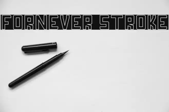 FORNEVER Stroke Font examples