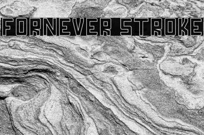 FORNEVER Stroke Font examples