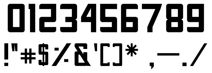 FORNEVER Font OTHER CHARS