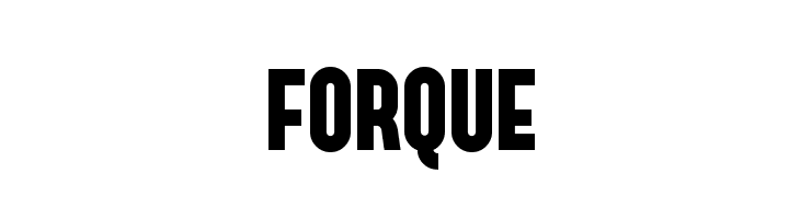 FORQUE Font