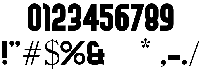 FORQUE Font OTHER CHARS