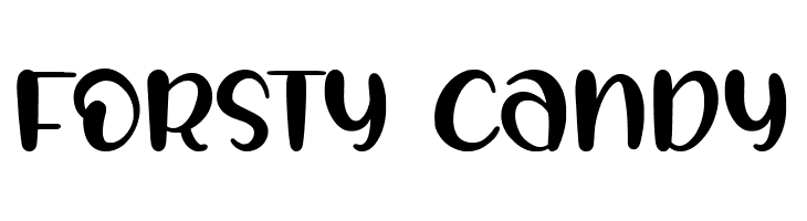 FORSTY CANDY  les polices de caractères gratuit tlcharger