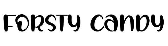 FORSTY CANDY  les polices de caractères gratuit tlcharger