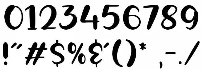 FORSTY CANDY Font OTHER CHARS