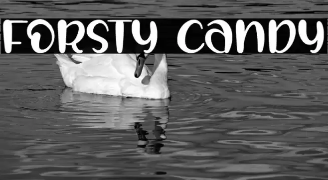 FORSTY CANDY Font examples