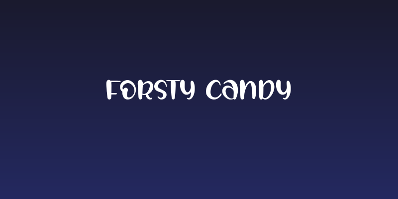 FORSTY CANDY Social Header