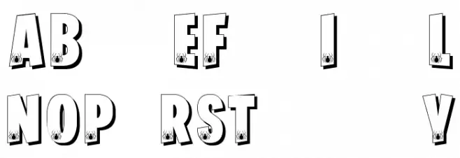 FORTNITE BATTLEFEST फ़ॉन्ट लोअरकेस