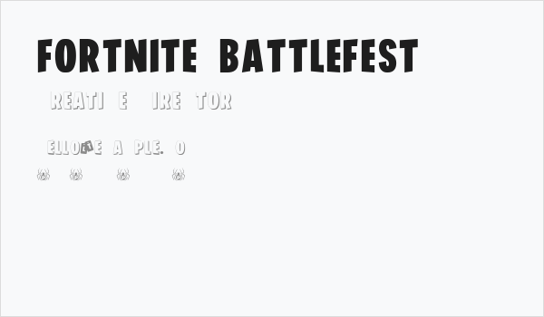 FORTNITE BATTLEFEST Business Card