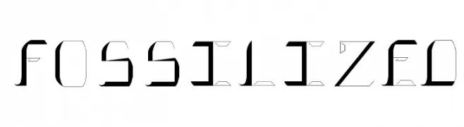 FOSSILIZED  Frei Schriftart Herunterladen