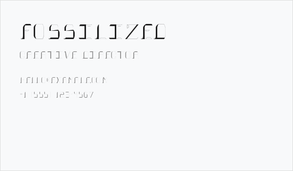 FOSSILIZED Business Card