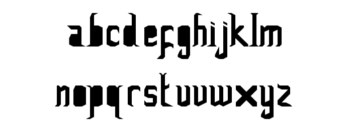 FoOleD bY GaYUs Regular Font LOWERCASE
