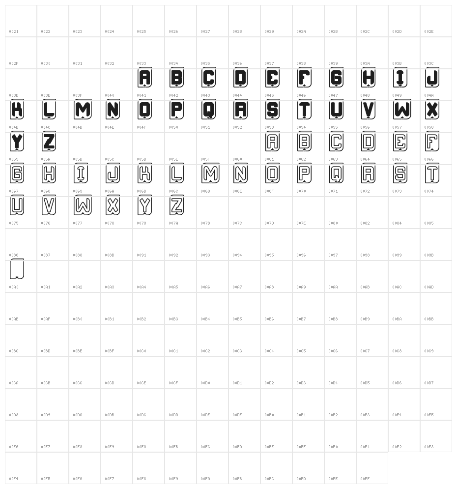 FoOnTaStIcA St Character Map