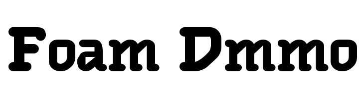 Foam Demo  Free Fonts Download