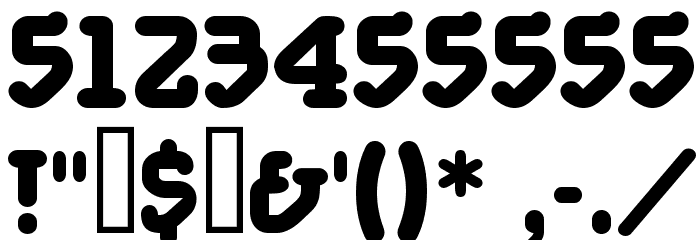 Foam Demo Font OTHER CHARS