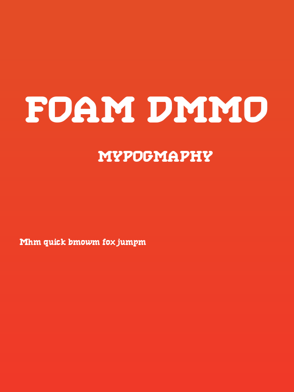 Foam Demo Poster